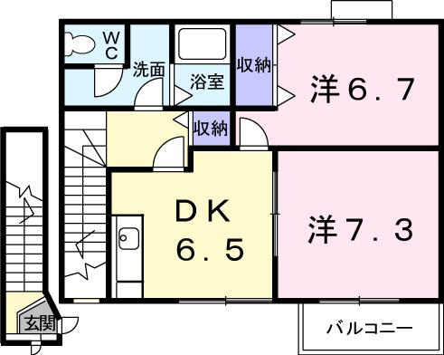 コートヤードⅡの間取り