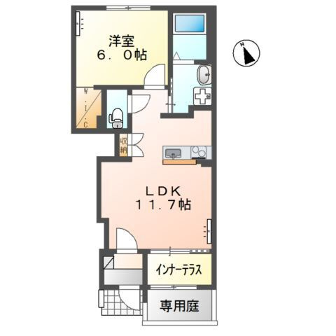 グランカーサ　カメリアの間取り