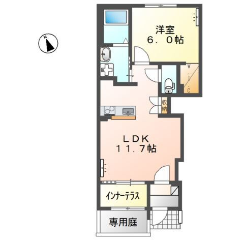 グランカーサ　カメリアの間取り