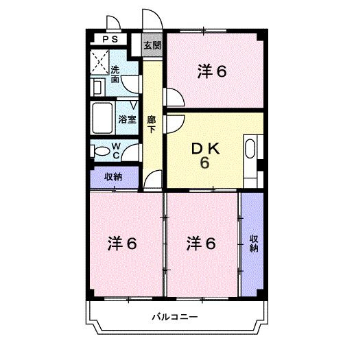 アスライズコーポの間取り