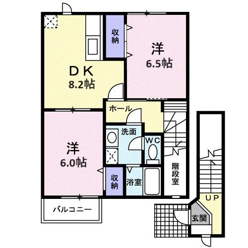 オ－ブリ－傘木の間取り