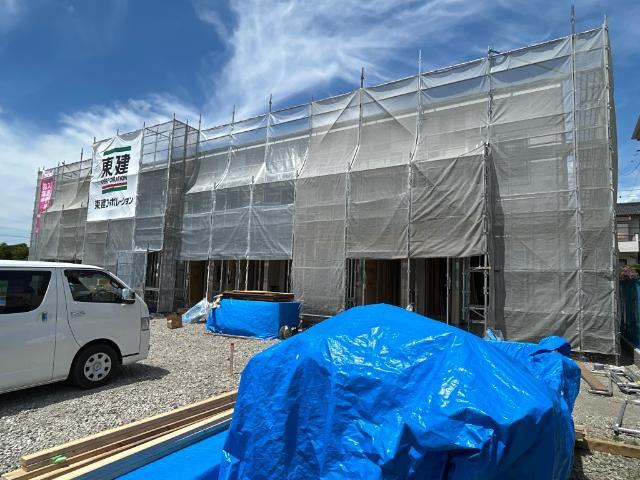 サンプレスⅡの外観|建築現場