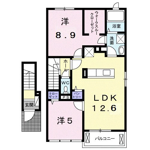 ルビールージュの間取り