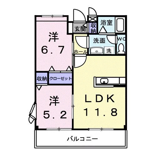 カーサグランデⅠの間取り