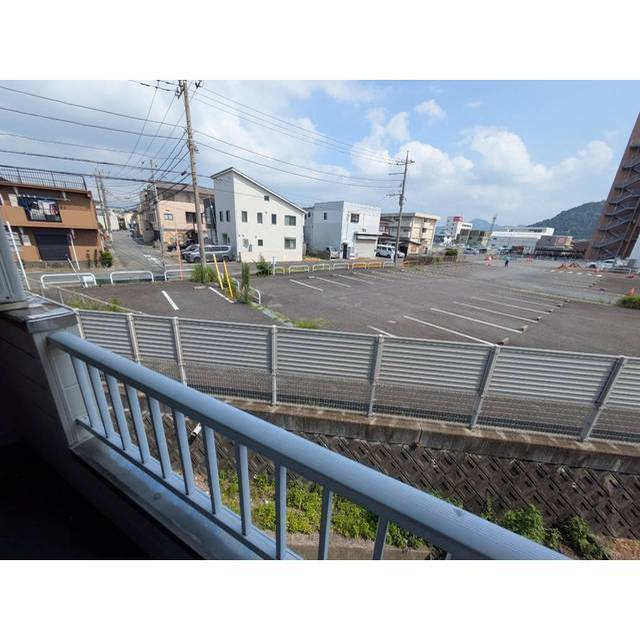 駿東郡清水町長沢のアパートのバルコニー