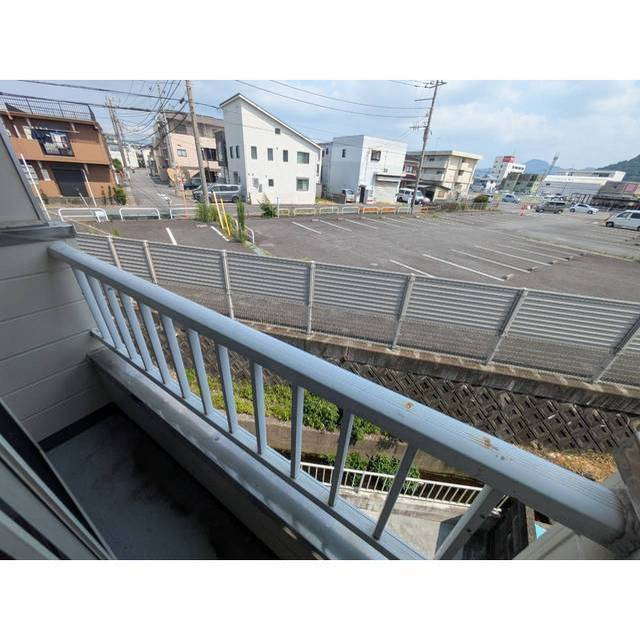 駿東郡清水町長沢のアパートのバルコニー