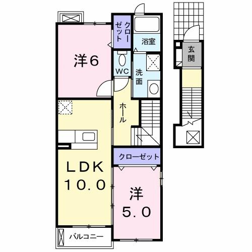リバーサイドＡの間取り