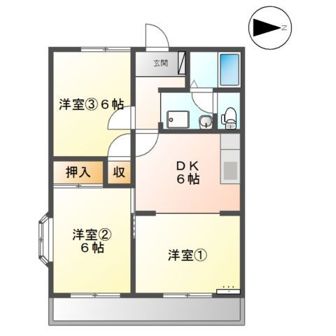 ライフポートイセタニの間取り