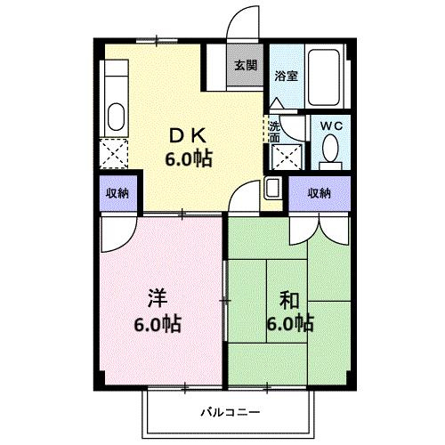ドミール小林Ⅱの間取り