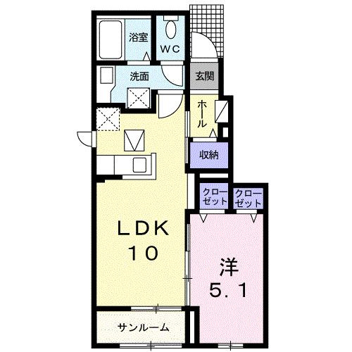 ルピナスの間取り