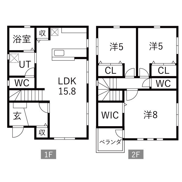 大赤見賃貸住宅Ｂ棟の間取り