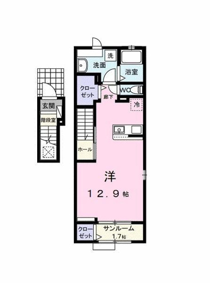 【間取り】 | シャルム・ミキャ2