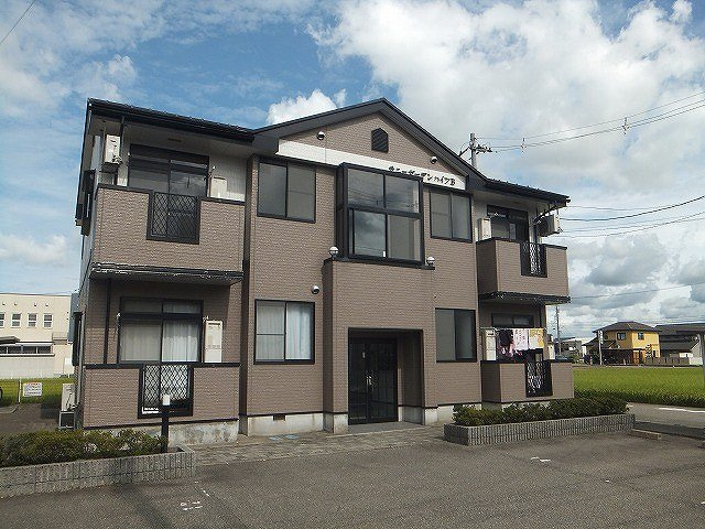 サニーガーデンハイツＢの外観|外観は落ち着いています