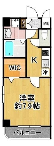 M’sPalazzＯ UNIVERSALの間取り|★広めの１Ｋです★