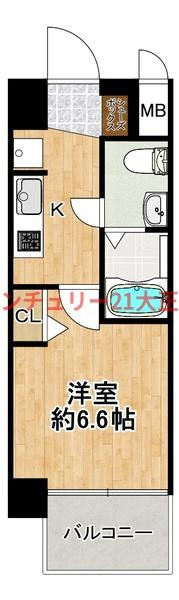 エグゼ大阪CITYアインツの間取り|※反転タイプ※