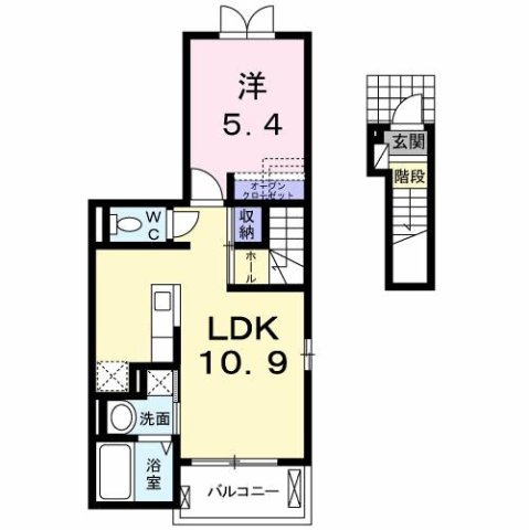 アンジュ　カーサの間取り