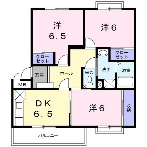 パル橘の間取り