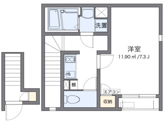 【間取り】 | レオネクストジャルディーノＡ | 代表的な間取のため実際の間取とは異なる場合があります