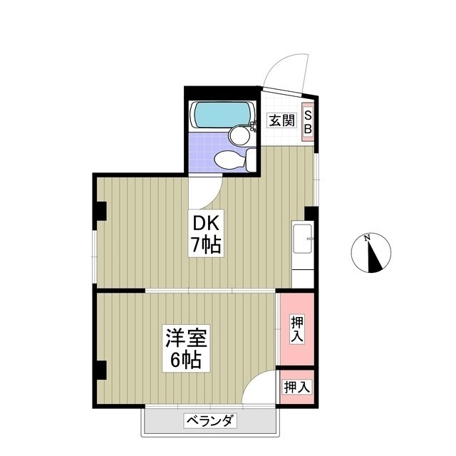 ベルメゾン　新座の間取り
