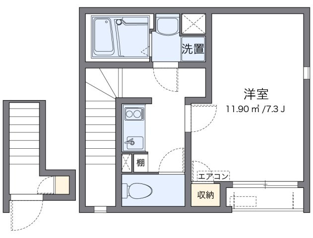 レオネクストジャルディーノＡの間取り|代表的な間取のため実際の間取とは異なる場合があります