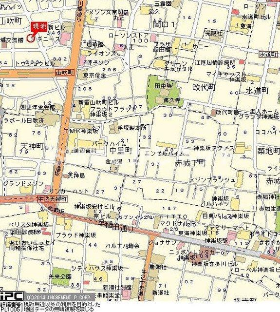 アーバンファースト神楽坂【おとり物件なし】#学生・社会人にオススメ！初期費用分割払いOK！の地図