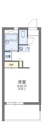 レオパレスＫ・Ｎ・Ａの間取り|代表的な間取のため実際の間取とは異なる場合があります