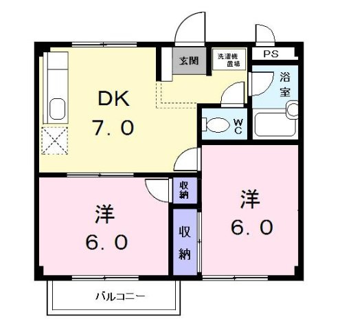 リバーサイドハイツの間取り