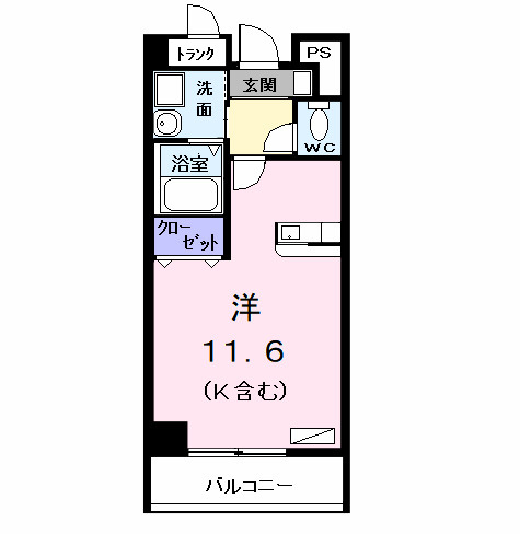 メゾンカルムの間取り