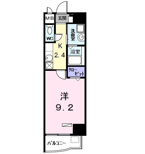 プラシード　Ｙ’ｓの間取り