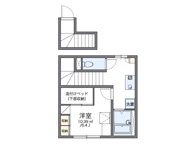 レオパレスノーブルの間取り|代表的な間取のため実際の間取とは異なる場合があります