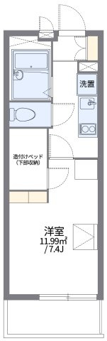 レオパレス稲葉地本通の間取り