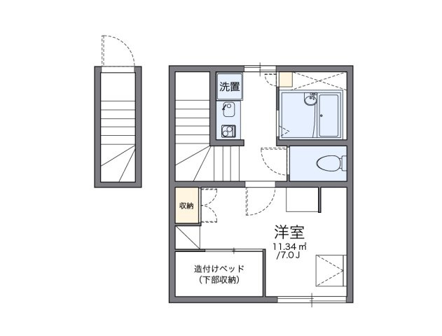 レオパレス幸の間取り
