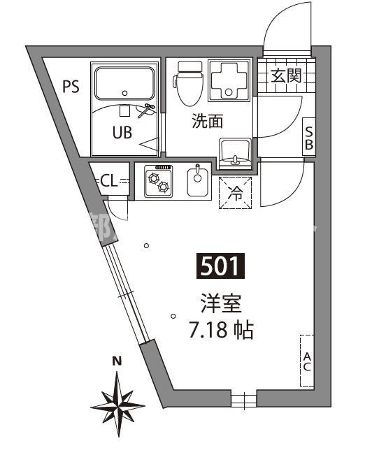 アザレア板橋【おとり物件なし】#学生・社会人にオススメ！初期費用分割払いOK！の間取り
