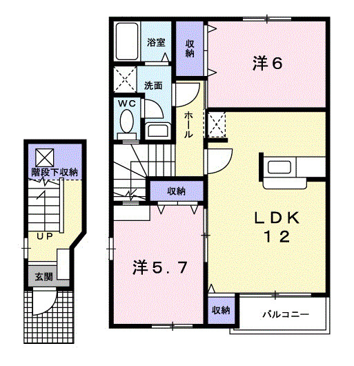 ロジュマン　Ｍ＆Ａの間取り