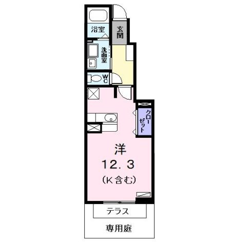 カフェオーレＢＡＮ　Ⅱの間取り