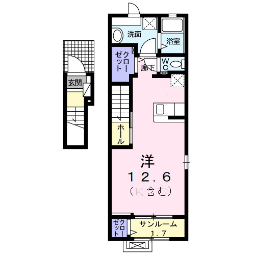 ポポラスⅠの間取り