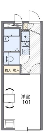 レオパレス大畑の間取り|代表的な間取のため実際の間取とは異なる場合があります