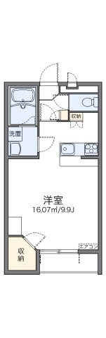 レオパレスエクレールの間取り|代表的な間取のため実際の間取とは異なる場合があります
