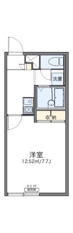 レオパレス青雲Ⅱの間取り
