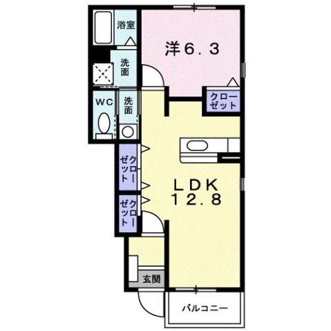 Ｓｅｒｅｎｏ　Ｕｎｏ　Ａの間取り