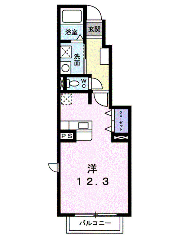 ミニヨンⅡ　Ｂの間取り