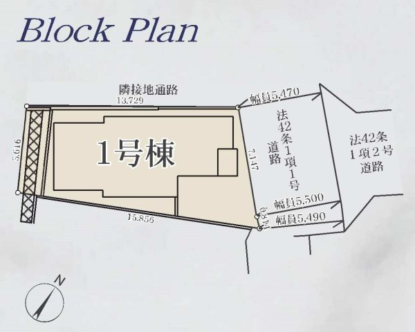 【横浜市旭区二俣川2丁目26-9新築戸建て】★仲介手数料無料★（二俣川小学校・万騎が原中学校）の区画図