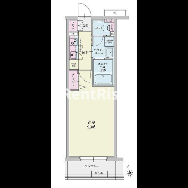 一宮市天王１丁目の賃貸マンションの間取り