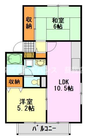 【間取り】 | グレイスパティオⅡ