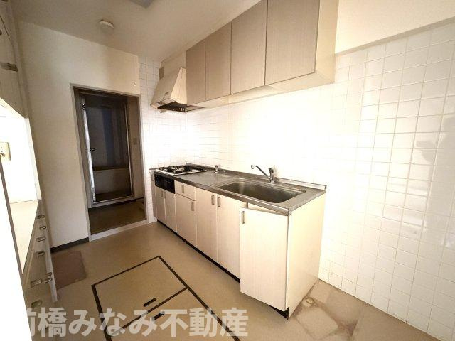 【中古マンション】前橋市天川原町　グリーンキャピタル前橋　１階　３LDKのキッチン|使いやすいキッチンです