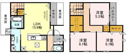 リッシュ・アヴニールA棟の間取り