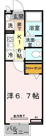セジュール西代1の間取り