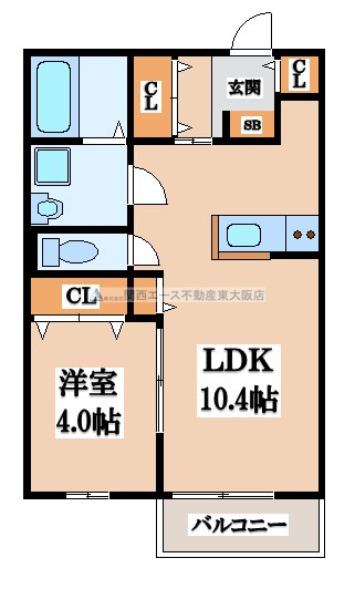 【間取り】 | ぺイサージュN  A棟