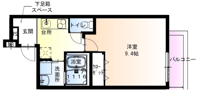 【間取り】 | フジパレス北野田Ⅱ番館