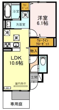 ソレアードFの間取り